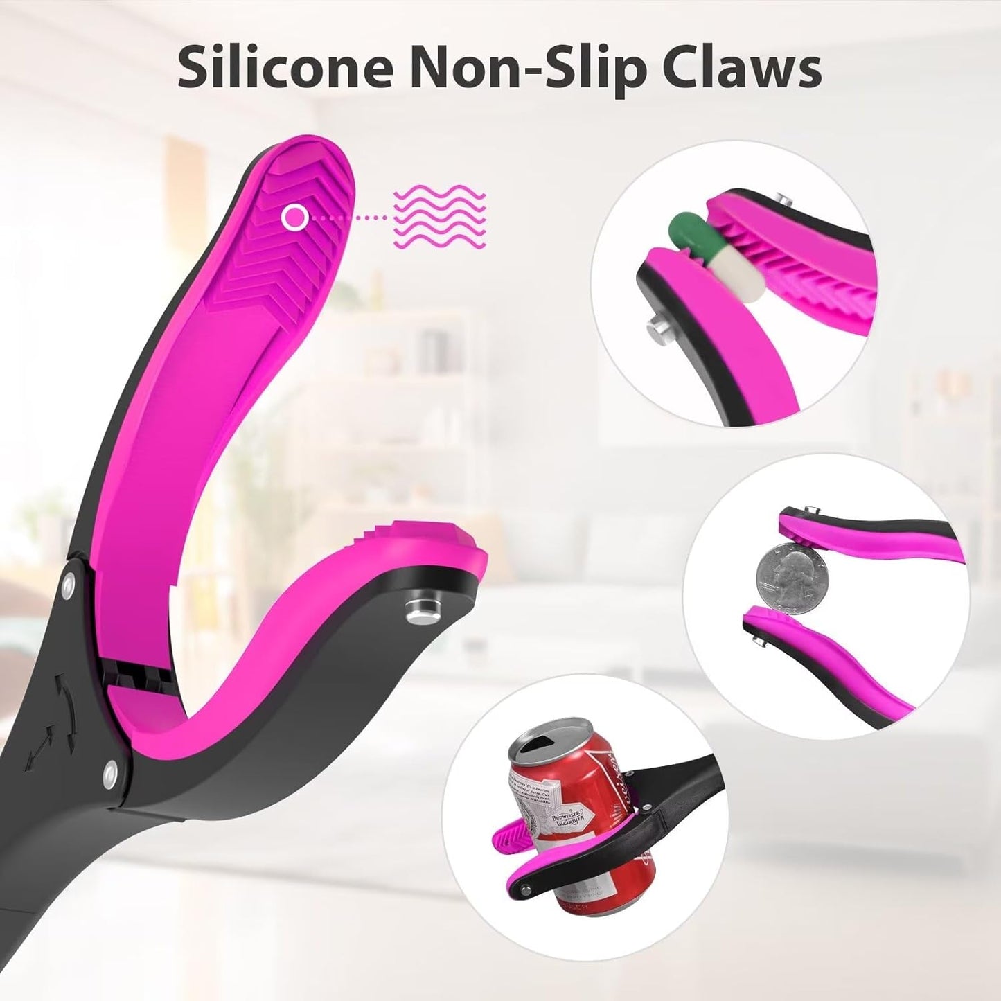 Foldable Grabber With 360° Swivel Clip