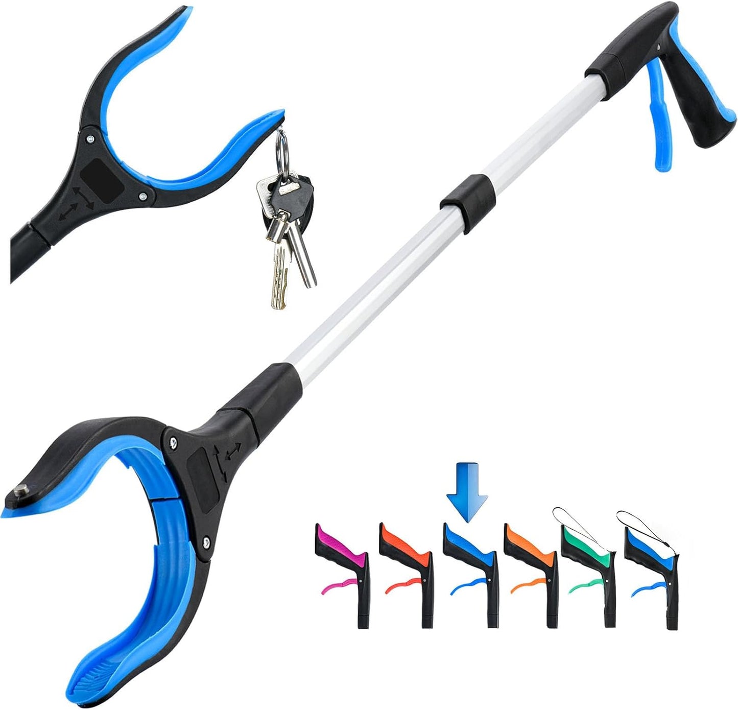 Foldable Grabber With 360° Swivel Clip