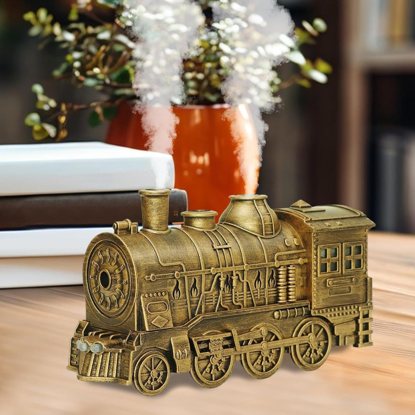 Train Air Diffuser - Essential Oil Diffuser, Retro Steam Train Humidifier