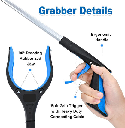 Foldable Grabber With 360° Swivel Clip